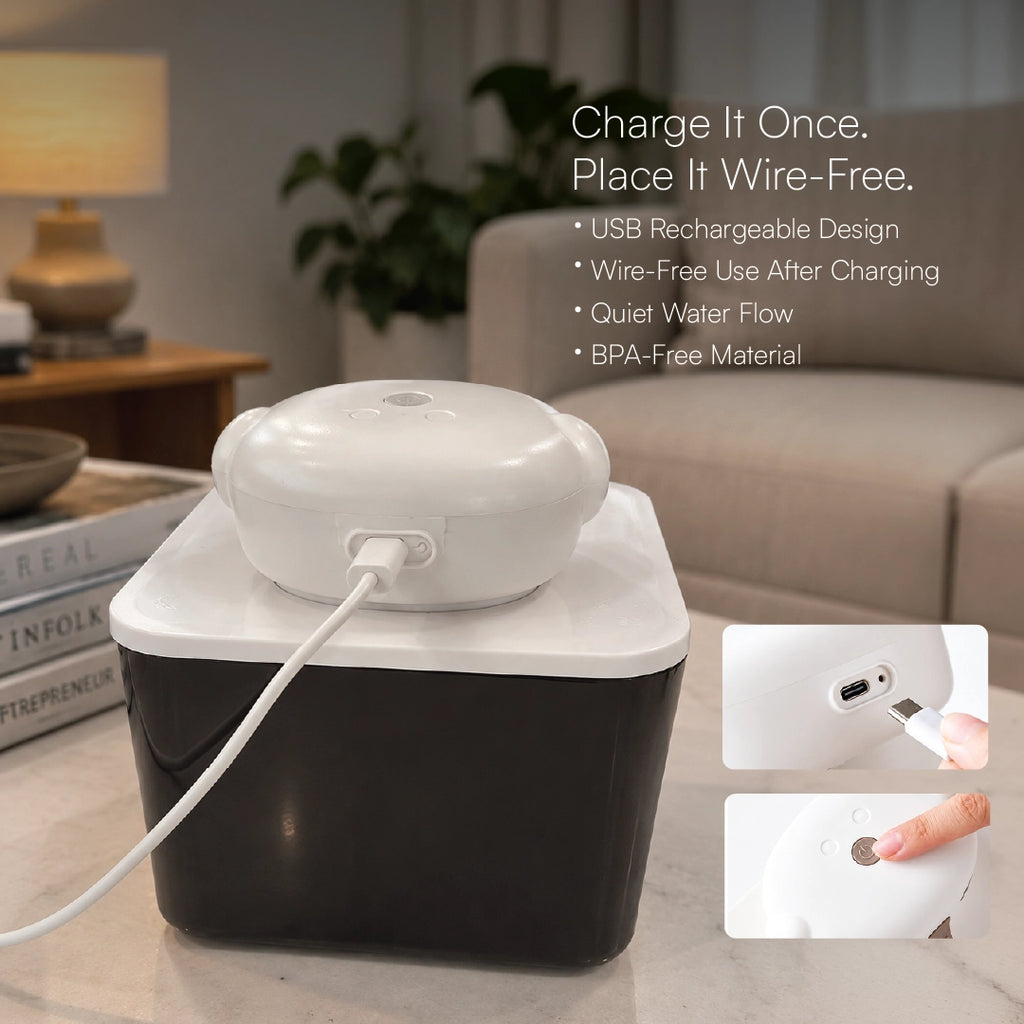 TrunkFlow Fountain | Smart Rechargeable Cat Fountain