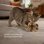 TurtleChew Toy Organic Jute Chew & Tug Toy For Dogs & Cats