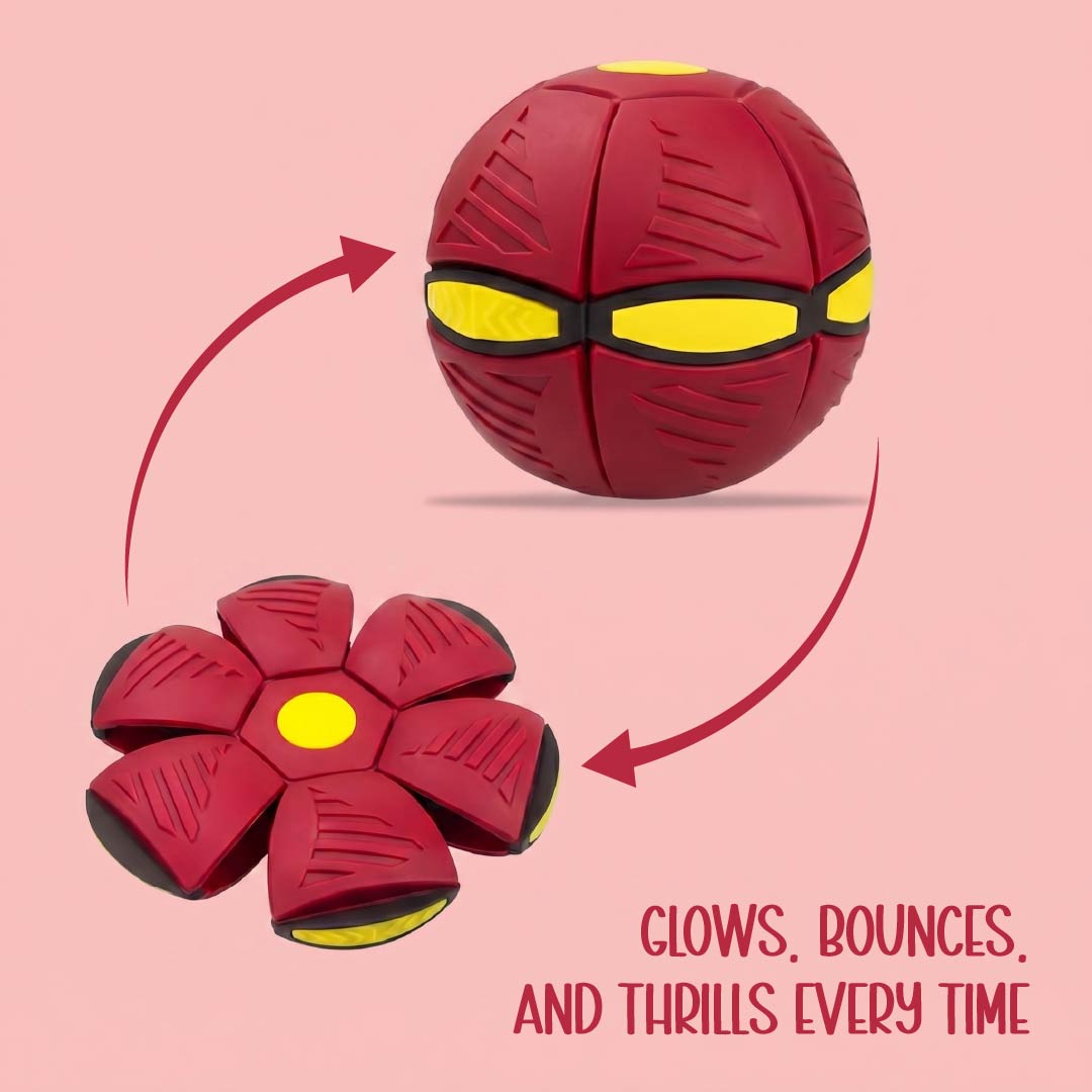 FetchNova UFO Ball | Bounce-Spin Toy | Smart Play for Active Dogs