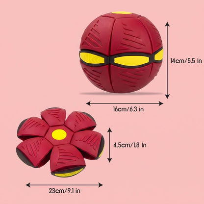 FetchNova UFO Ball | Bounce-Spin Toy | Smart Play for Active Dogs