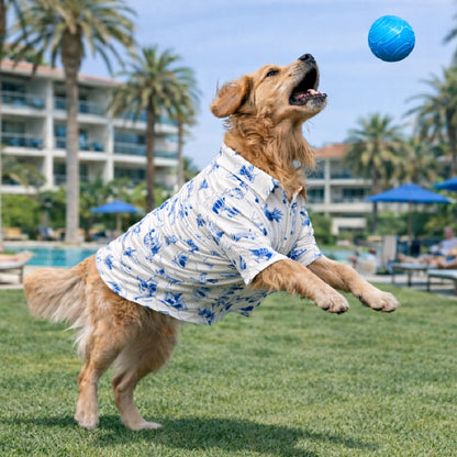 Vacay Shirt – Stylish Cotton Blend Summer Shirt for Dogs