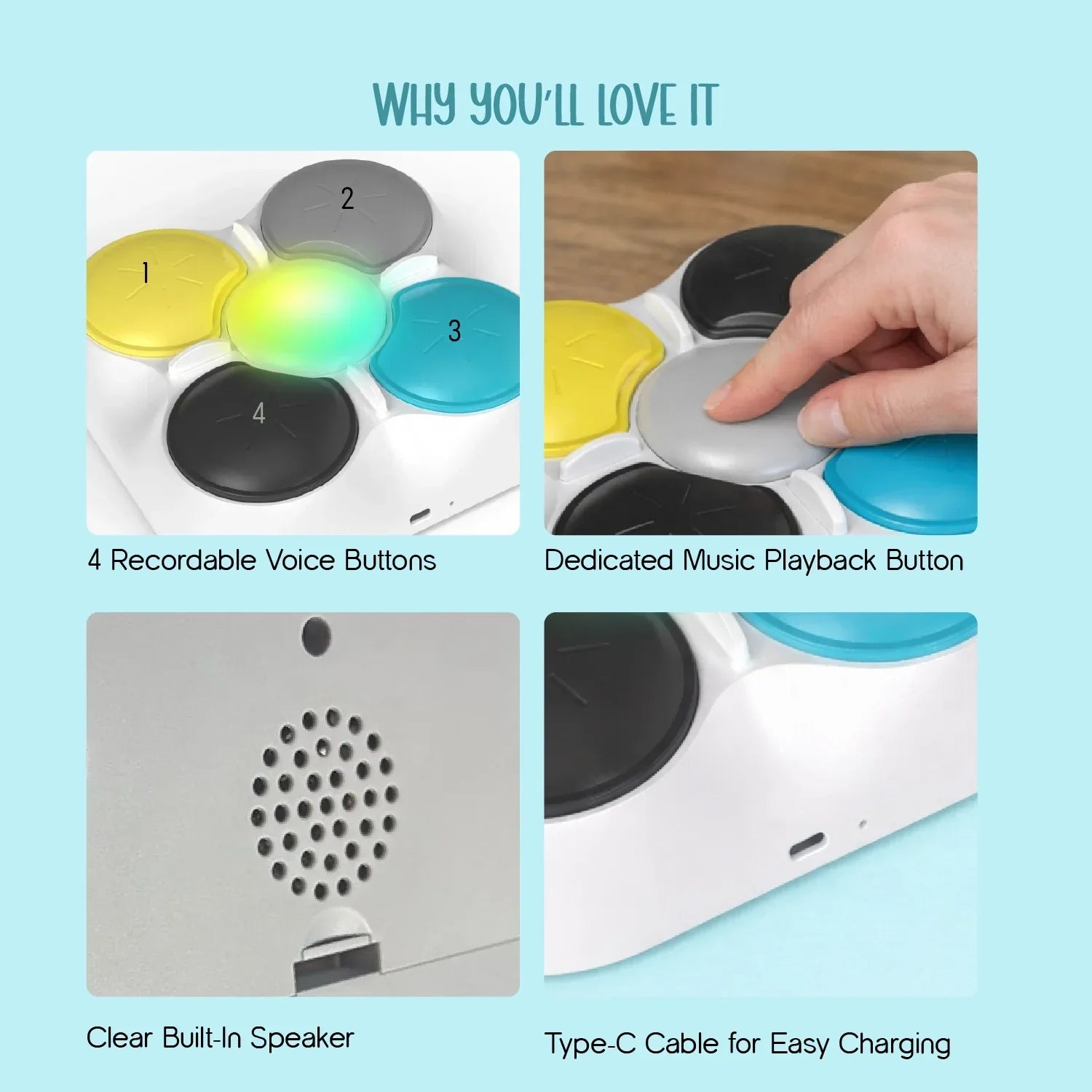 VoiceBond Toy – Interactive Recordable Voice Toy for Pets