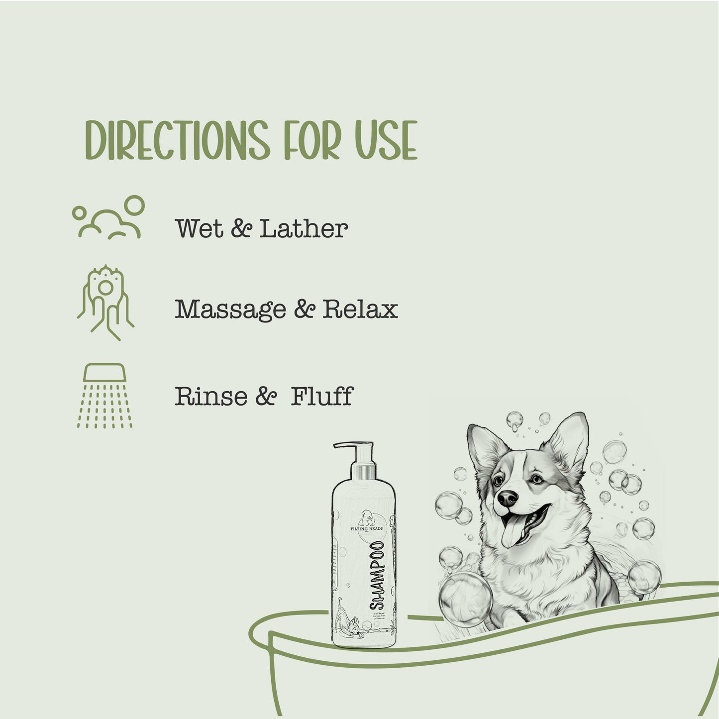 Neem & Tea Tree Oil Dog Shampoo - Tilting Heads.