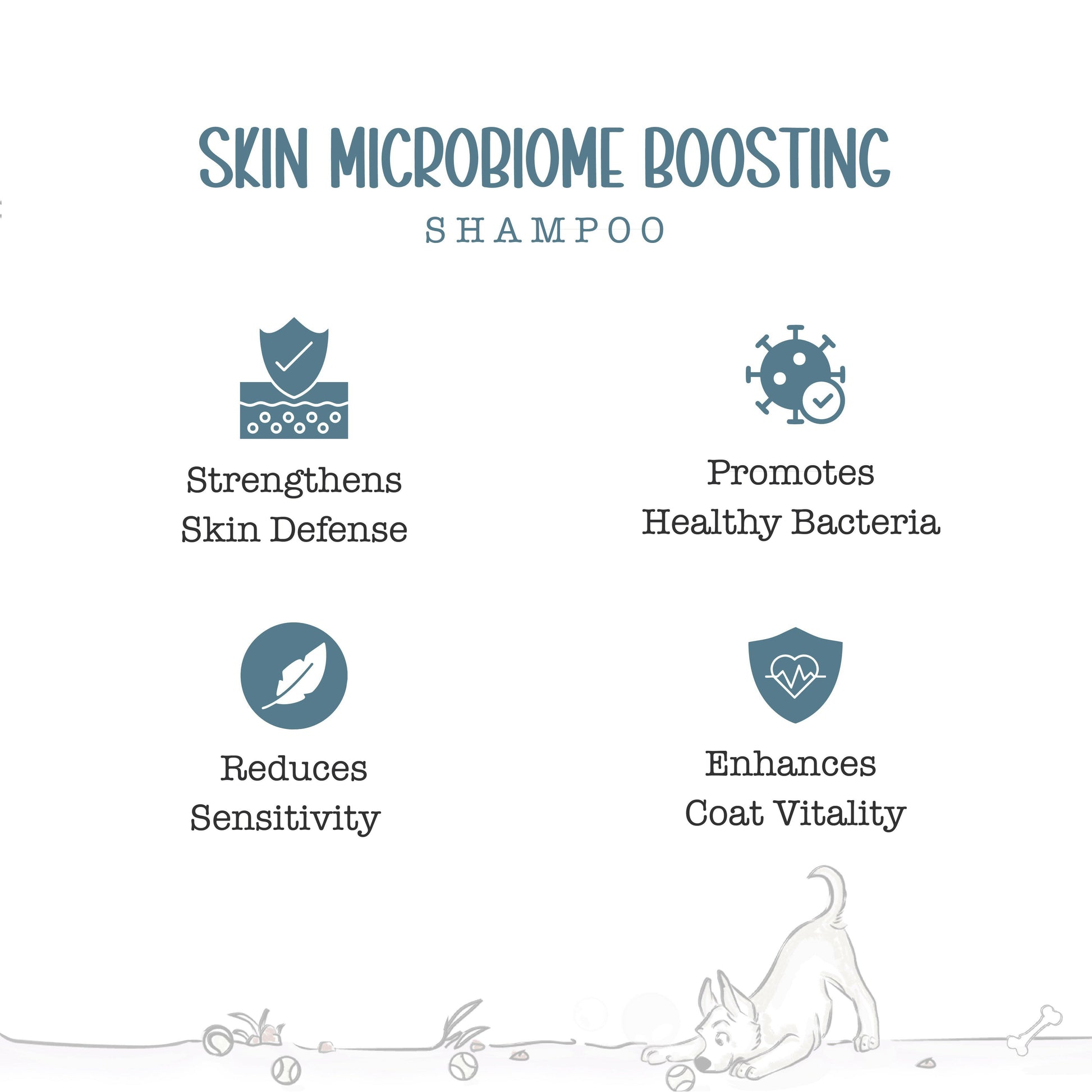 Skin Microbiome Boosting Dog Shampoo - Tilting Heads.