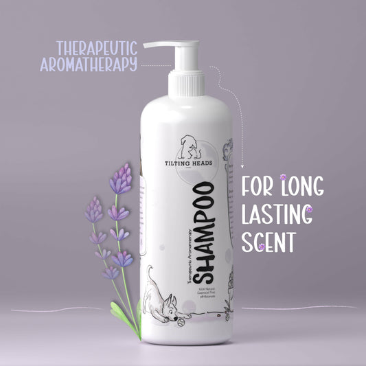 Therapeutic Aromatherapy Dog Shampoo - Tilting Heads.