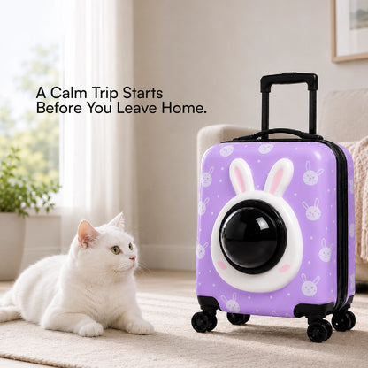 Wander Whiskers | Suitcase-Style Pet Carrier | Air-Comfy Travel