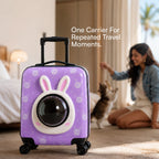 Wander Whiskers | Suitcase-Style Pet Carrier | Air-Comfy Travel