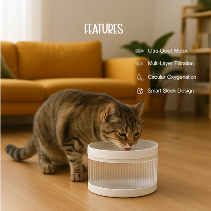 WhiskerWell Cat Water Fountain | Fresh, Filtered Hydration for Pets