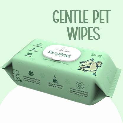 Gentle Pet Wipes | Hypoallergenic, Biodegradable & Soothing Care