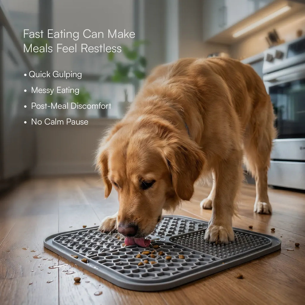 ZenLick Dog Food Mat – Slow Feeder & Anxiety Relief Tool