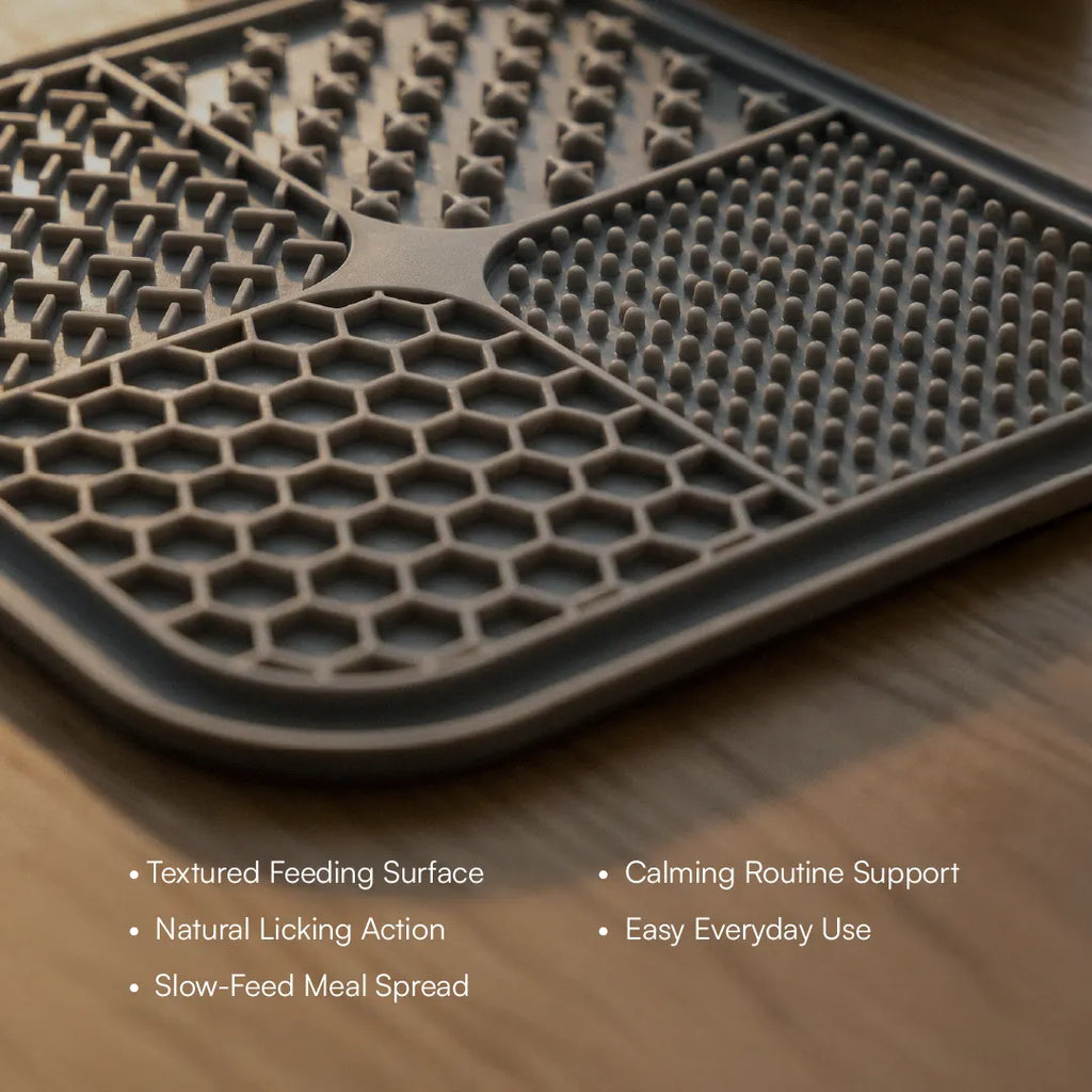 ZenLick Dog Food Mat – Slow Feeder & Anxiety Relief Tool