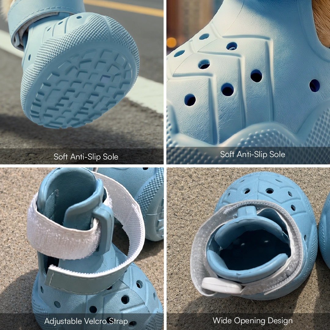 ZeviKix – Breathable Dog Shoes with Anti-Slip Sole & Adjustable Velcro Strap | Lightweight Paw Protection for Small Dogs & Daily Walks