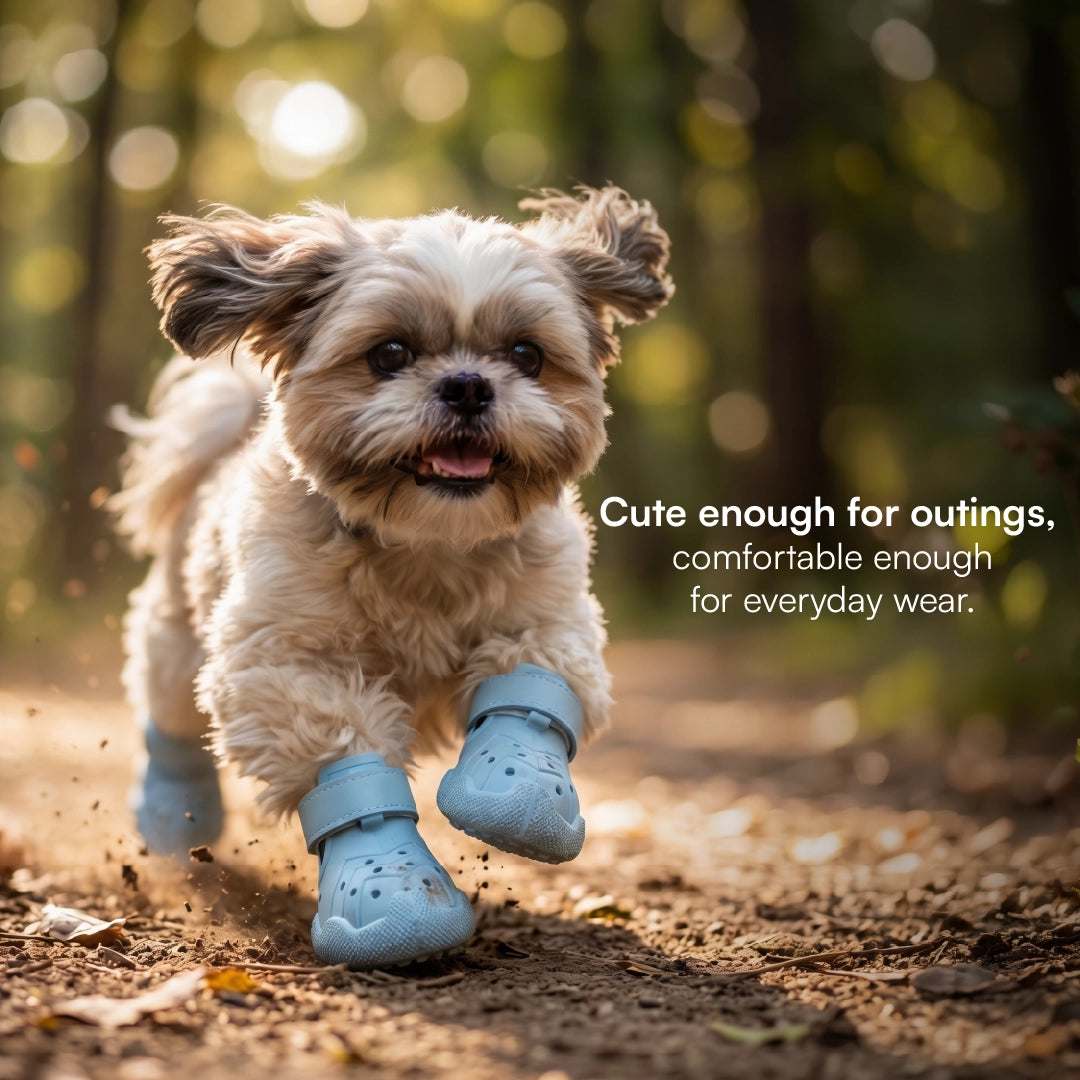 ZeviKix – Breathable Dog Shoes with Anti-Slip Sole & Adjustable Velcro Strap | Lightweight Paw Protection for Small Dogs & Daily Walks