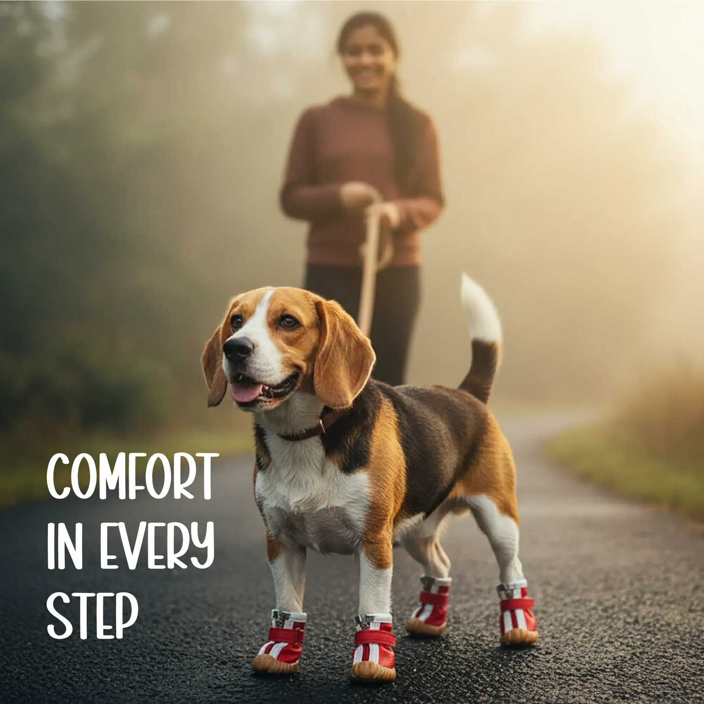 ZipTrek Boots | Secure Fit | Waterproof Paw Protection - Tilting Heads