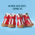 ZipTrek Boots | Secure Fit | Waterproof Paw Protection - Tilting Heads