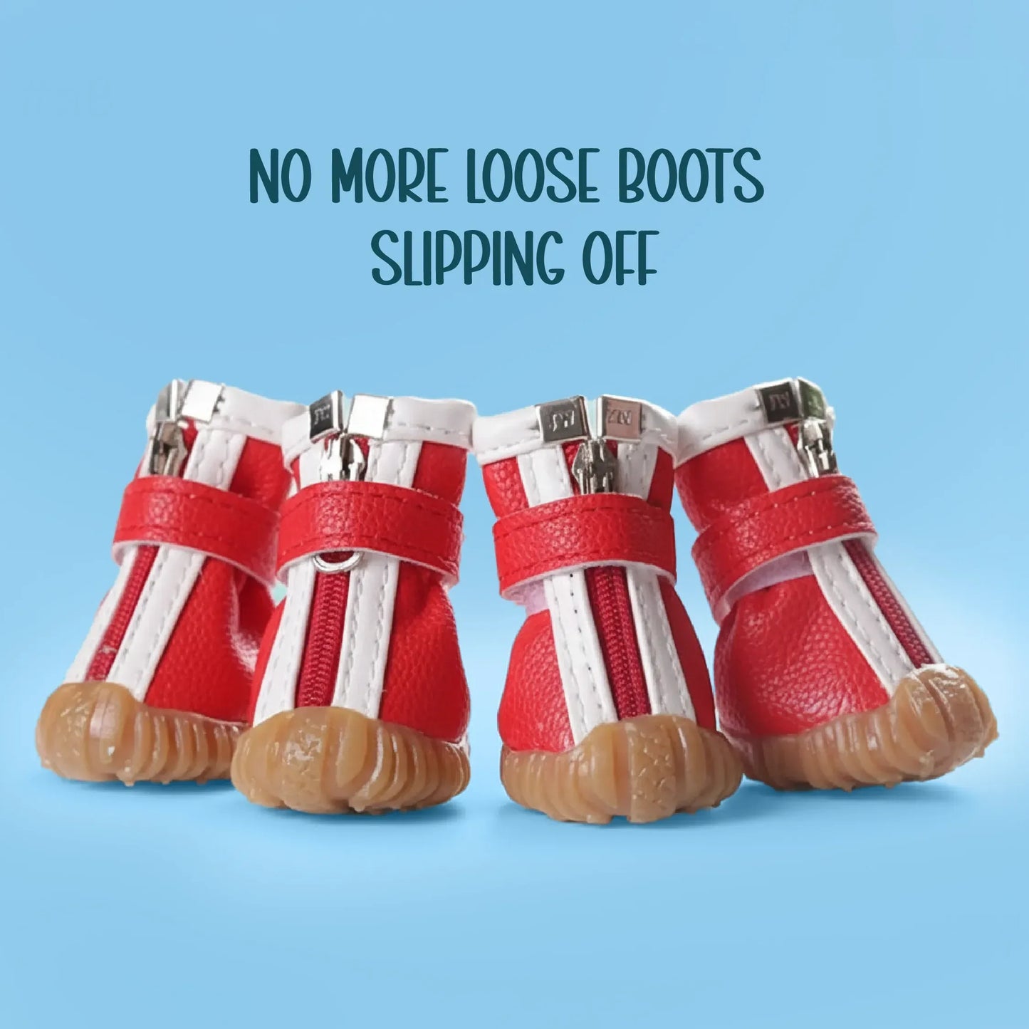 ZipTrek Boots | Secure Fit | Waterproof Paw Protection - Tilting Heads