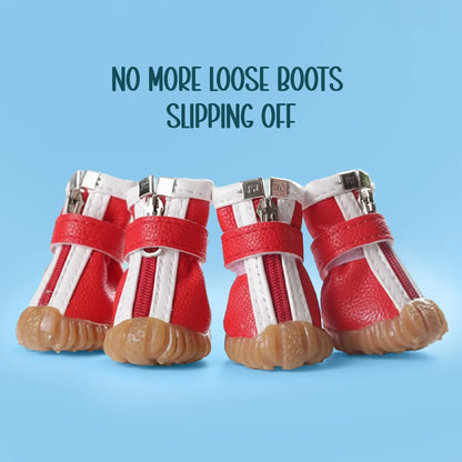 ZipTrek Boots | Secure Fit | Waterproof Paw Protection - Tilting Heads