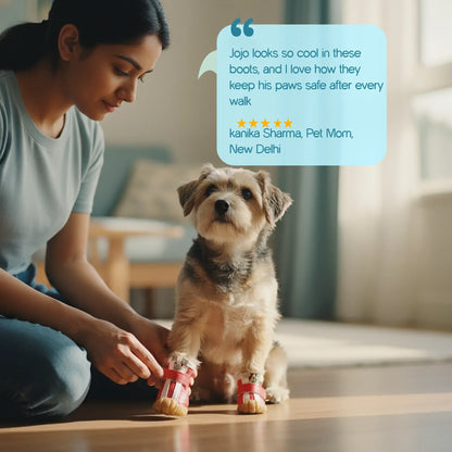 ZipTrek Boots | Secure Fit | Waterproof Paw Protection - Tilting Heads